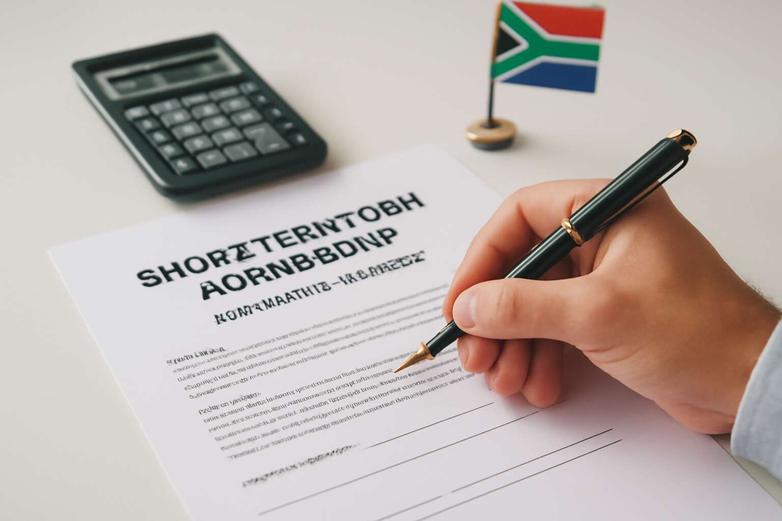 short term loan agreement template south africa